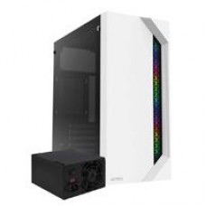 GABINETE ACTECK VIKEN GM434 / MEDIA TORRE / MICRO ATX, MINI ITX / FUENTE 500W / ILUMINACION RGB / PANEL CRISTAL TEMPLADO, METAL / BLANCO / AC-935708, - Garantía: 1 AÑO -