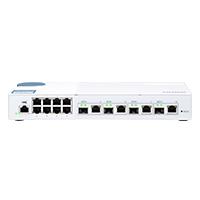 SWITCH QNAP QSW-M408-4C SWITCH ADMINISTRADO WEB DE CAPA 2 DE 10 GBE DE NIVEL BÁSICO PARA IMPLEMENTACIÓN DE REDES SMB, - Garantía: 2 AÑOS -