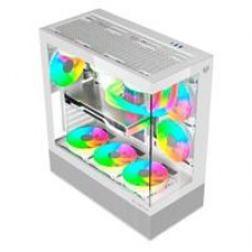 GABINETE GAMER BALAM RUSH TANK SUPER 9200TB / MEDIA TORRE / ATX - MICRO ATX - ITX / PANELES REMOVIBLES CRISTAL TEMPLADO / 3X VENTILADORES ARGB / SOPORTE DE ENFRIAMIENTO / BLANCO / BR-938730, - Garantía: 5 AÑOS -