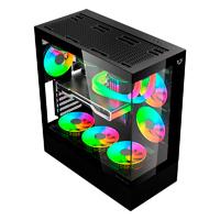 GABINETE GAMER BALAM RUSH TANK SUPER 9200TB / MEDIA TORRE / ATX - MICRO ATX - ITX / PANELES REMOVIBLES CRISTAL TEMPLADO / 3X VENTILADORES ARGB / SOPORTE DE ENFRIAMIENTO / NEGRO / BR-938723, - Garantía: 5 AÑOS -