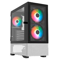 GABINETE GAMER BALAM RUSH NITROX CRYSTAL 5500 CBW / MEDIA TORRE / ATX, M-ATX, MINI ITX / PANEL REMOVIBLE CRISTAL TEMPLADO / VENTILADOR ARGB / BLANCO Y NEGRO / BR-938921, - Garantía: 3 AÑOS -