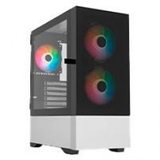 GABINETE GAMER BALAM RUSH NITROX AIRCOOL 5500 ABW / MEDIA TORRE / ATX, M-ATX, MINI ITX / VENTILADOR ARGB / PANEL REMOVIBLE CRISTAL TEMPLADO / SOPORTE ENFRIAMIENTO LIQUIDO / NEGRO Y BLANCO / BR-938914, - Garantía: 3 AÑOS -