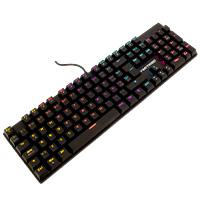 TECLADO GAMING MECANICO LUZ RGB BASTION VORTRED BY PERFECT CHOICE LEGACY - NEGRO, - Garantía: 1 AÑO -