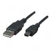 CABLE USB,MANHATTAN,302340, V2.0 A-MINI B 3.0M NEGRO, - Garantía: 1 AÑO -