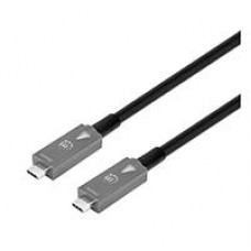 CABLE USB,MANHATTAN,356428,-C V3.2, C-C 10.0M 10GBPS, 60W, - Garantía: 1 AÑO -