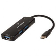 HUB USB TIPO C - 3 PUERTOS USB-A + 1 PUERTO USB-C PERFECT CHOICE, - Garantía: 1 AÑO -