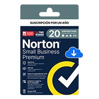 ESD NORTON SMALL BUSINESS PREMIUM / 20 DISPOSITIVOS / 1 AÑO - DESCARGA DIGITAL, - Garantía: SG -