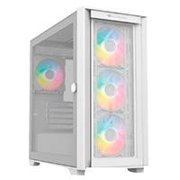 GABINETE GAMER BALAM RUSH / MEDIA TORRE / CARBONO TWIN MATE 8000 / MICRO-ATX MINI-ATX / 4 VENTILADORES ARGB / PANEL IZQ CRISTAL + FRENTE INTERCAMBIABLE CRISTAL- MESH / BLANCO / BR-938785, - Garantía: 3 AÑOS -