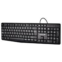 TECLADO TECHZONE TZACTCA04 ALAMBRICO STANDARD USB ERGONOMICO NEGRO, - Garantía: 2 AÑOS -