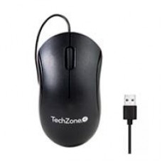 MOUSE ALAMBRICO TECHZONE TZACMOA01 1200 DPI  1.5 MTRS NEGRO, - Garantía: 2 AÑOS -