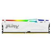 MEMORIA RAM KINGSTON FURY BEAST DDR5 WHITE (2X32GB) EXPO 64GB 6000MHZ CL30 RGB (KF560C30BWEAK2-64), - Garantía: 1 AÑO -