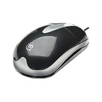 MOUSE OPTICO, MANHATTAN, 177016, USB NEGRO/PLATA, - Garantía: 3 AÑOS -