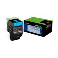 TONER LASER LEXMARK 80C8HC0 CYAN, ALTO RENDIMIENTO 3000 PAGINAS, PARA CX410DE, CX510DHE, CX510DE, - Garantía: SG -