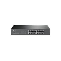 SWITCH INTELIGENTE TP-LINK ADMINISTRABLE 16 PUERTOS RJ45 10/100/1000 MBPS, - Garantía: 2 AÑOS -