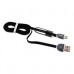 CABLE 2 EN 1 MICRO USB/TIPO LIGHTNING GHIA 1.0 MTS USB 2.1 CARGA Y TRANSFERENCIA DE DATOS CON PROTECTOR PARA ENTRADA Y SALIDA NEGRO/GRIS, - Garantía: 1 AÑO -