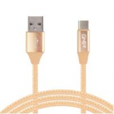 CABLE TIPO C GHIA 1.0 MTS USB 2.1 CARGADOR Y TRANSFERENCIA DE DATOS DORADO, - Garantía: 1 AÑO -